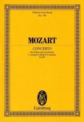 Konzert c-Moll KV491 fr Klavier und Orchester Studienpartitur