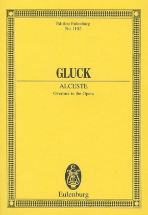 Alceste Overture for orchestra study score