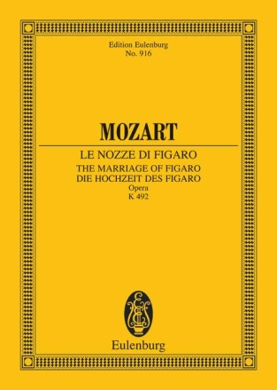 Die Hochzeit des Figaro KV492 fr Soli, Chor und Orchester Studienpartitur (gebunden)