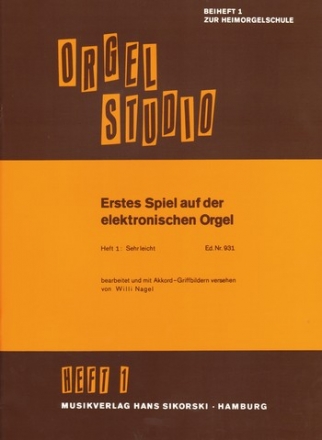 Erstes Spiel auf der E-Orgel Band 1 (sehr leicht) 