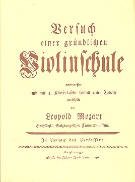 Versuch einer grndlichen Violinschule  Faksimile