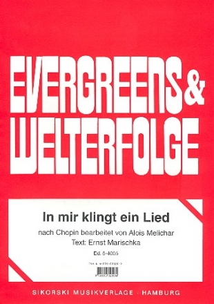 In mir klingt ein Lied: Einzelausgabe Gesang und Klavier