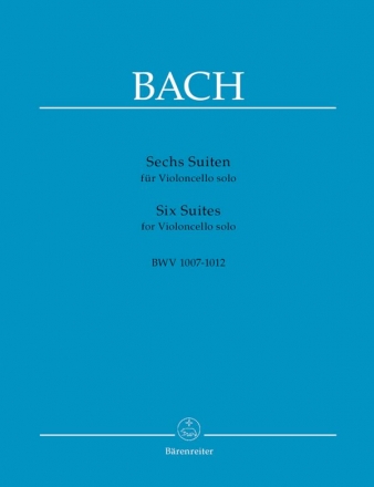 6 Suiten BWV1007-1012 für Violoncello
