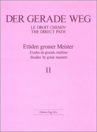 Der gerade Weg Band 2 Etden groer Meister fr Klavier