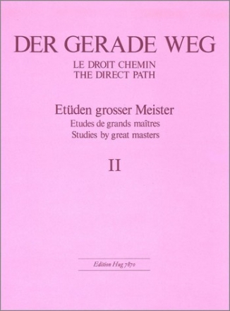 Der gerade Weg Band 2 Etden groer Meister fr Klavier