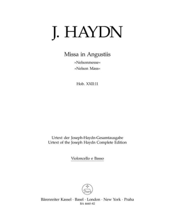 Missa in angustiis Hob.XXII:11 NELSONMESSE, H. XXII:11 VIOLONCELLO/KONTRABASS