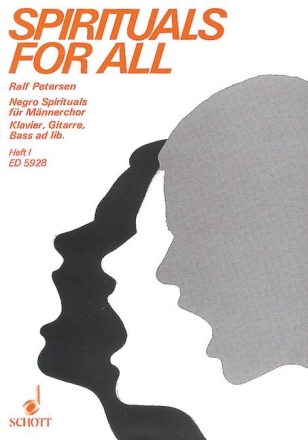 Petersen, Ralf: Spirituals for all Heft 1 fr Mnnerchor (TTBB) und Klavier, Gitarre und Bass ad libitum Partitur - (= Klavierstimme)