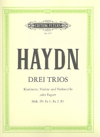 3 Trios fr Klarinette, Violine und Violoncello (Fagott) Stimmen