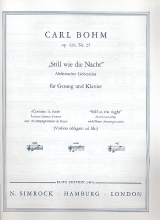 Still wie die Nacht op.326,27 fr hohe Singstimme und Klavier (dt)