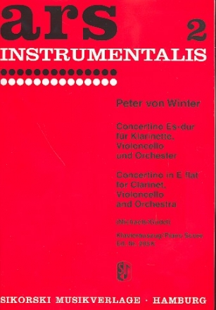 Concertino Es-Dur fr Klarinette Violoncello und Orchester fr Klarinette, Violoncello und Klavier