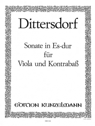 Sonate Es-Dur für Viola und Kontrabaß Stimmen