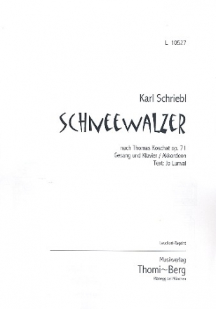 Schneewalzer op.71 fr Gesang und Klavier (Akkordeon) (dt) Partitur