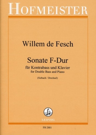 Sonate F-Dur fr Kontraba und Klavier