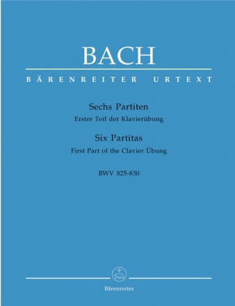 6 Partiten BWV825-830 fr Klavier Klavierbung 1