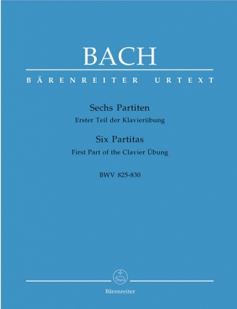 6 Partiten BWV825-830 (Klavierbung 1) fr Klavier