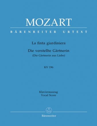 La finta giardiniera KV196  Klavierauszug (it/dt)