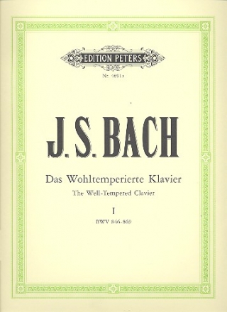 Das wohltemperierte Klavier Teil 1 BWV846-869 fr Klavier