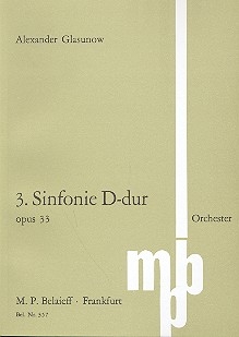 Sinfonie D-Dur Nr.3 op.33 fr Orchester Studienpartitur