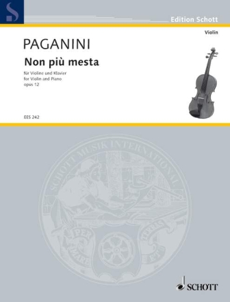 Non piu mesta (Thema mit Variationen) op.12 fr Violine und Klavier