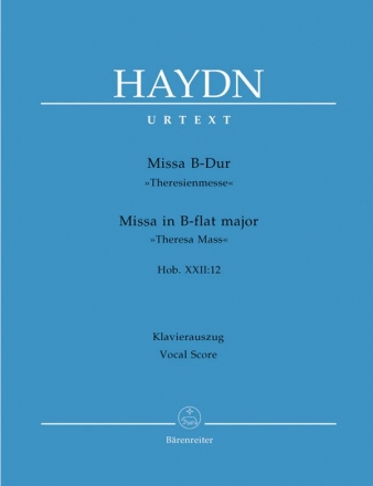 Missa B-Dur Hob.XXII:12 fr Soli, gem Chor und Orchester Klavierauszug  (la)