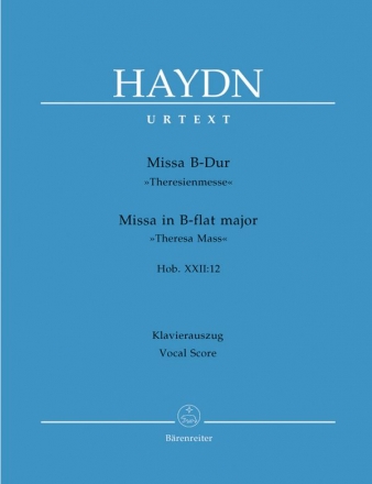 Missa B-Dur Hob.XXII:12 fr Soli, gem Chor und Orchester Klavierauszug  (la)
