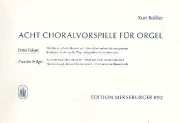 8 Choralvorspiele Band 1 (Nr.1-4) fr Orgel