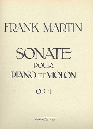 Sonate op.1 fr Violine und Klavier
