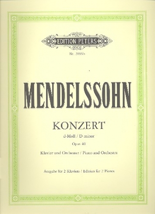 Konzert d-Moll Nr.2 op.40 fr Klavier und Orchester fr 2 Klaviere