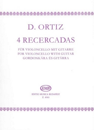 4 Recercadas   fr Violoncello und Gitarre