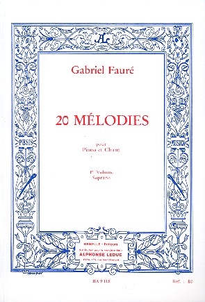 20 Mlodies vol.1 (nos.1-20) pour soprano et piano