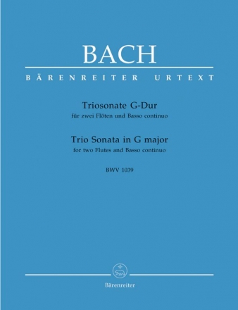 Triosonate G-Dur BWV1039 fr 2 Flten und Bc