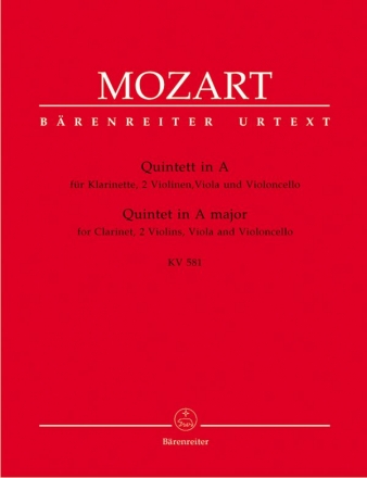 Quintett A-Dur KV581  fr Klarinette und Streichquartett Stimmen