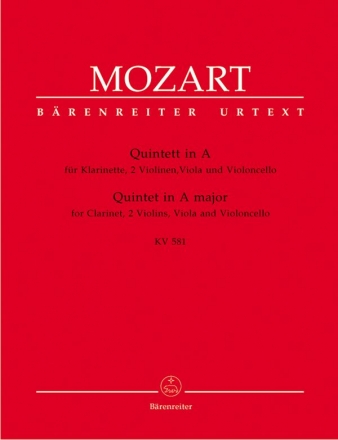 Quintett A-Dur KV581  fr Klarinette und Streichquartett Stimmen