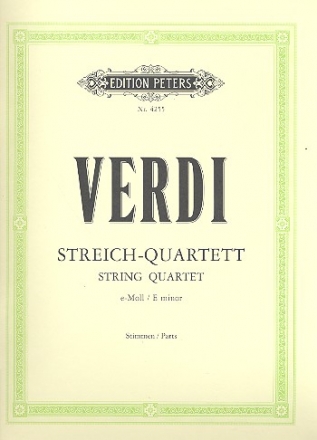 Streichquartett e-Moll fr Streichquartett Stimmen