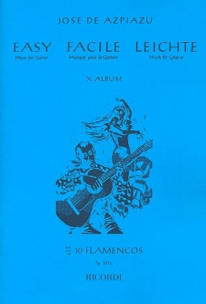 Easy music for guitar: album 10 with 10 flamencos
