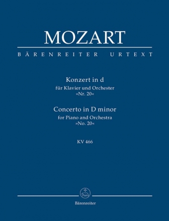 Konzert d-Moll KV466 fr Klavier und Orchester Studienpartitur