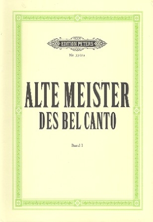 Alte Meister des Bel canto Band 1 50 Arien und Kanzonen fr Sopran und Klavier (it)