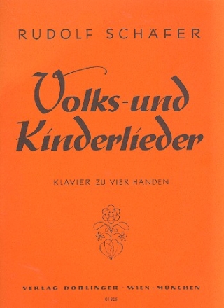 Volks- und Kinderlieder fr Klavier zu 4 Hnden