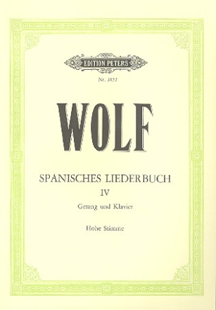 Spanisches Liederbuch Band 4 fr Singstimme (original) und Klavier (dt/en)