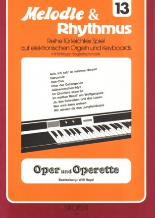 Oper und Operette fr E-Orgel/Keyboard