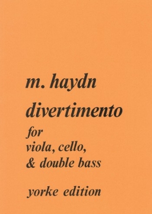 Divertimento for viola, cello and double bass score and parts