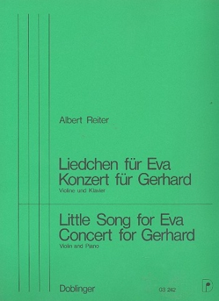 Liedchen fr Eva  und  Konzert fr Gerhard fr Violine und Klavier