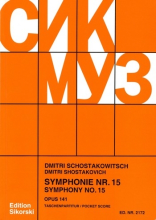 Sinfonie Nr.15 op.141 fr Orchester Studienpartitur