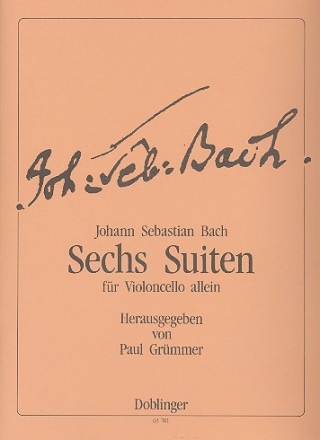 6 Suiten BWV1007-1012 für Violoncello solo