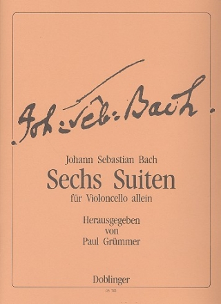 6 Suiten BWV1007-1012 fr Violoncello solo