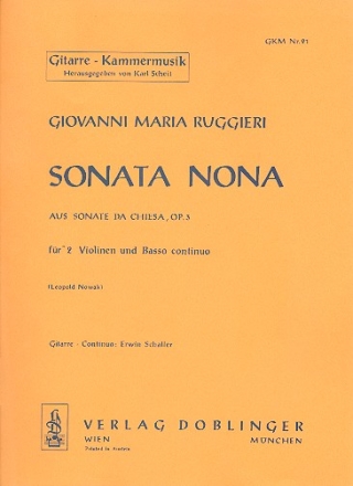 Sonata Nr.9 a-Moll fr 2 Violine und Bc