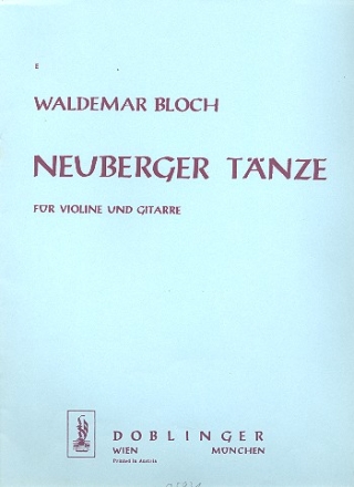 Neuberger Tnze fr Violine und Gitarre