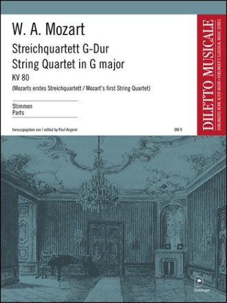 Streichquartett G-Dur KV80 Stimmen