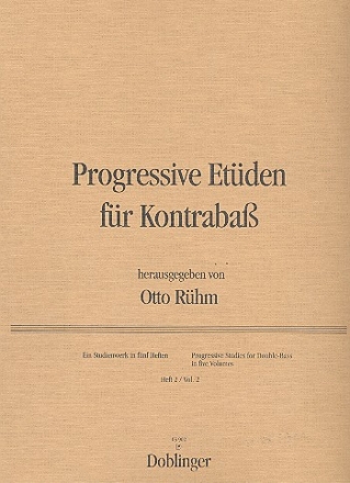 Progressive Etden Band 2 fr Kontrabass