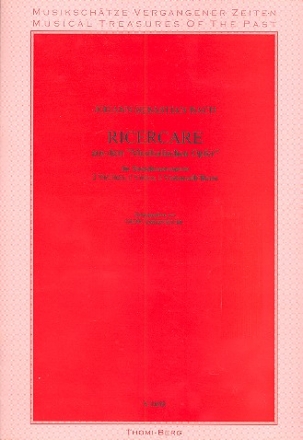 Ricercare aus dem Musikalischen Opfer BWV1079 fr 2 Violinen, 2 Violen und 2 Violoncelli (Kontrabsse) Partitur und Stimmen (1-1-1-1-1-1)